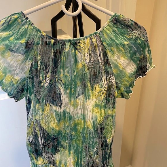 Multi colored short sleeve top - Picture 4 of 4